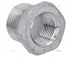 REDUÇÃO INOX M-F 3/4"-1/2"