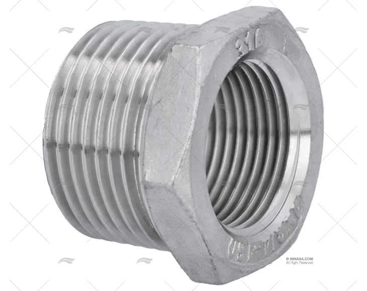 HEX BUSHING MALE 1' FEMALE 3/4' S.S.