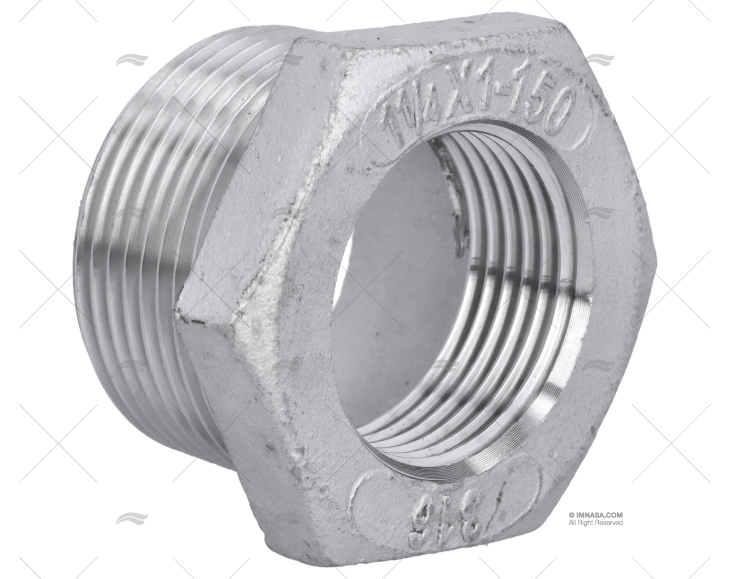 REDUÇÃO INOX M-F 1"1/4-1"