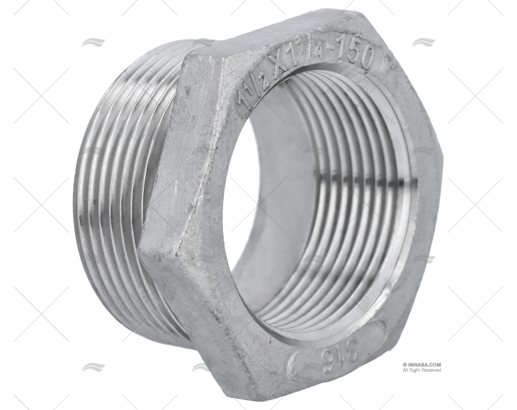 REDUÇÃO INOX M-H 1"1/2-1"1/4