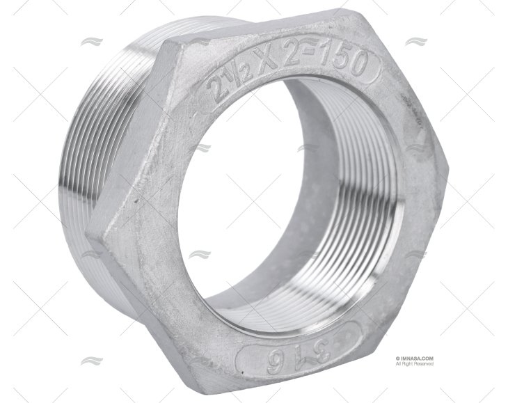 REDUÇÃO INOX MACHO-FÊMEA 2\"1/2-2\"