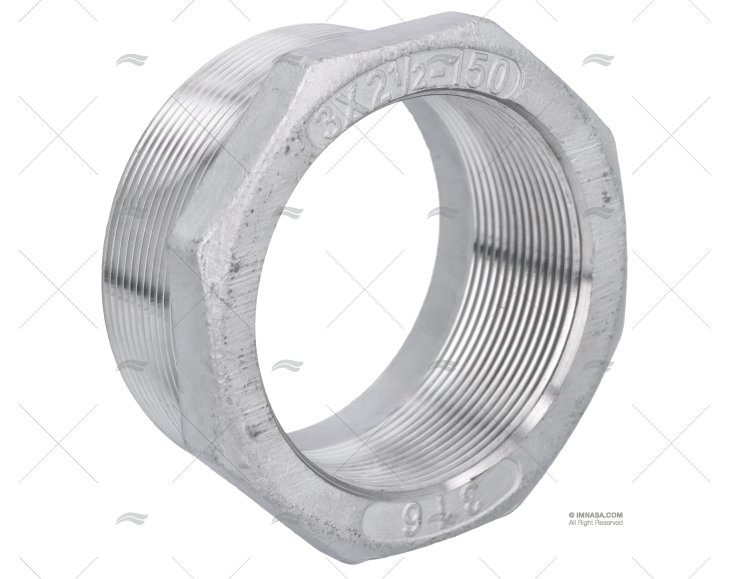 HEX BUSHING MALE 3' FEMALE 2 1/2' S.S.