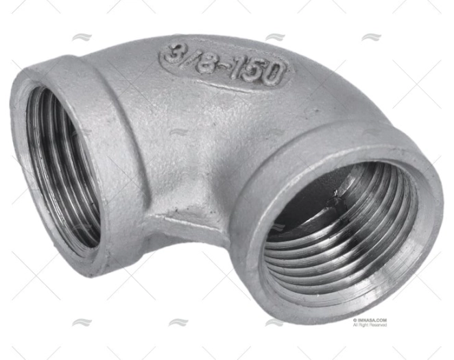 GOMITO INOX F-F 90º 3/8"
