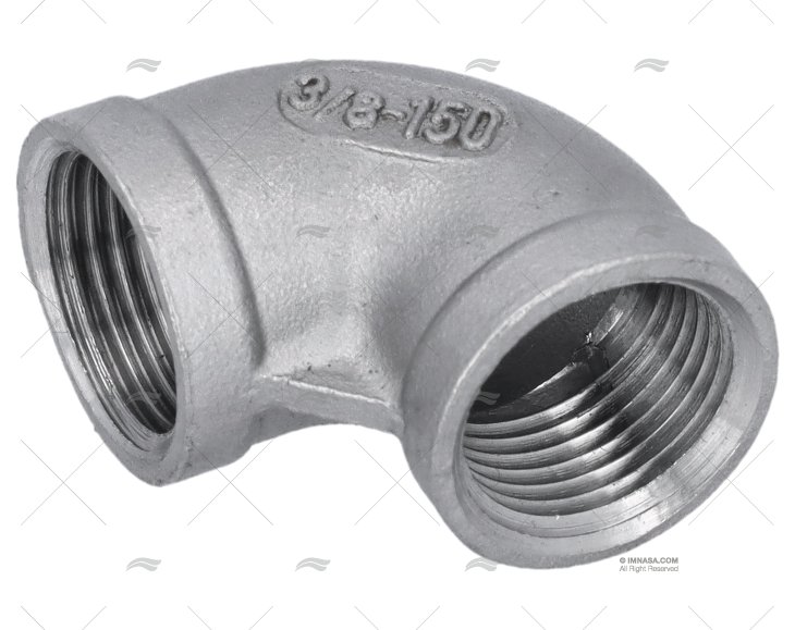 GOMITO INOX F-F 90º 3/8"