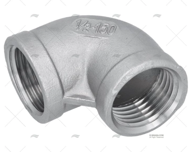 COTOVELO INOX F-F 90º 1/2"
