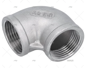 GOMITO INOX H-H 90º 3/4"