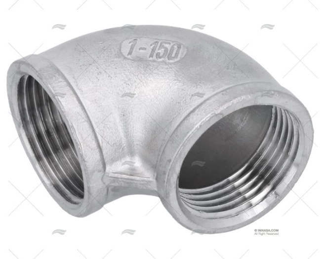 GOMITO INOX H-H 90º 1"