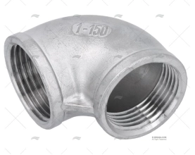 GOMITO INOX H-H 90º 1"