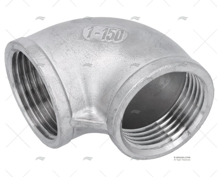 COTOVELO INOX H-H 90º 1"