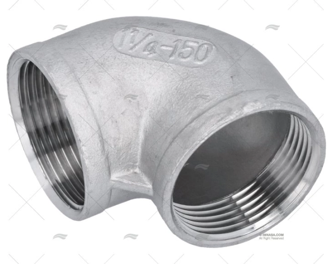 COTOVELO INOX F-F 90º 1"1/4