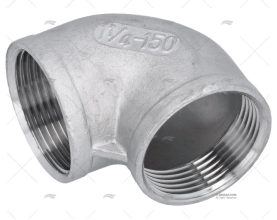 GOMITO INOX F-F 90º 1"1/4