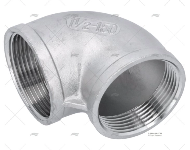 COTOVELO INOX H-H 90º 1"1/2