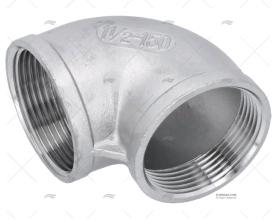 COTOVELO INOX H-H 90º 1"1/2