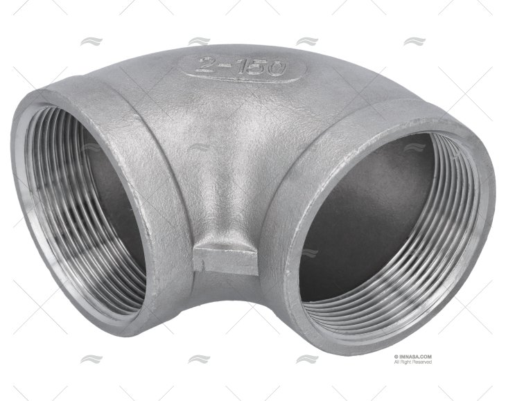 COTOVELO INOX H-H 90º 2"