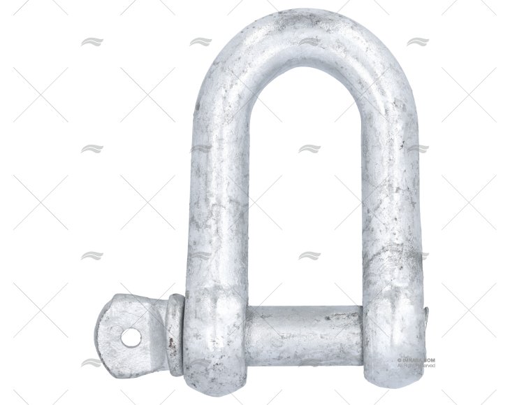 SHACKLE 2D' GALVANIZED 22mm