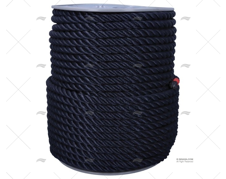 CORDAGE POLYESTER BLEU 12MM