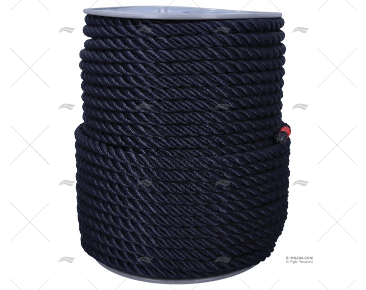 CORDAGE POLYESTER BLEU 14MM LIROS