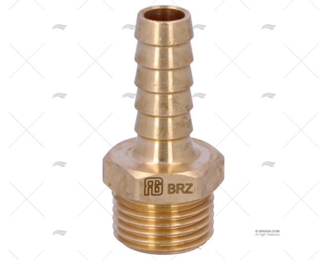 RACCORDO BRONZO 1/2"x12mm GUIDI