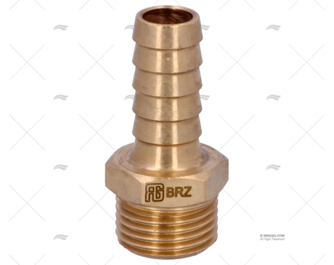 RACCORDO BRONZO 1/2"x14mm GUIDI