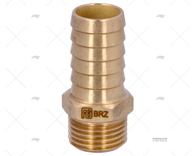 RACCORDO BRONZO 1/2"x19mm GUIDI