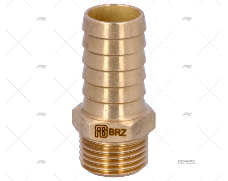 ENTRONQUE BRONCE 1/2"x19mm GUIDI