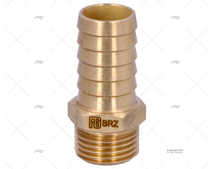 RACCORDO BRONZO 1/2"x19mm GUIDI