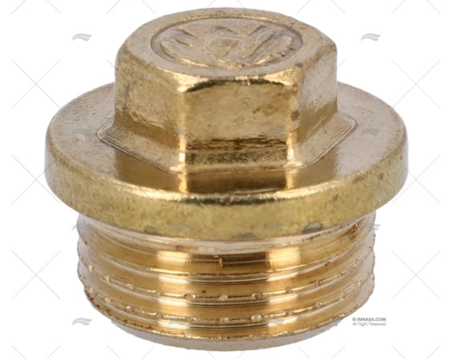 BRASS NUT PLUG  MALE 3/8