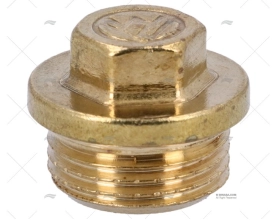 BRASS NUT PLUG  MALE 3/8