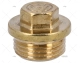 BRASS NUT PLUG  MALE 3/8