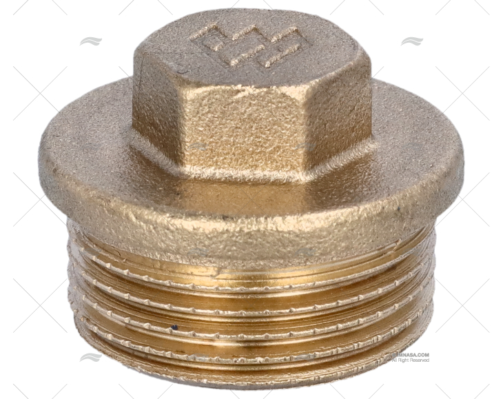 BRASS NUT PLUG  MALE 3/4