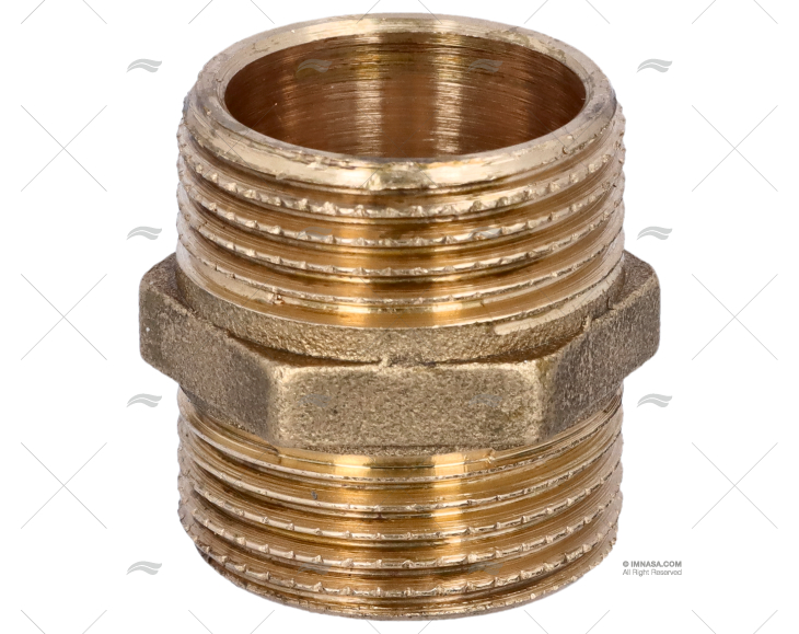 BRASS COUPLER MALE-MALE 3/4