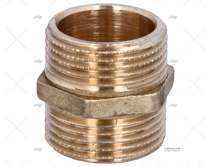 BRASS COUPLER MALE-MALE 1