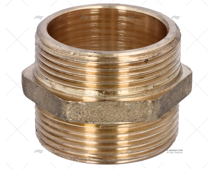 BRASS COUPLER MALE-MALE 1 1/2