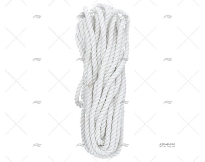 CORDAGE BLANC 12mm A/EPISSURE 2X7 MT