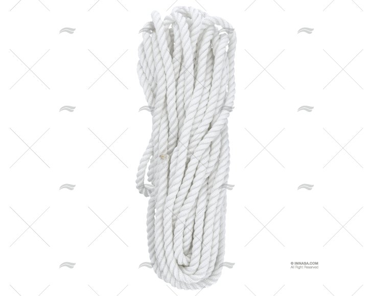 CORDAGE BLANC 12mm A/EPISSURE 2X7 MT