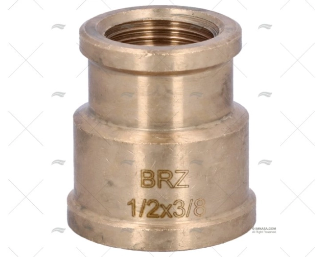 NÍPEL BRONZE H-H 1/2"-3/8" GUIDI