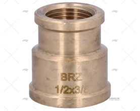 NÍPEL BRONZE H-H 1/2"-3/8" GUIDI