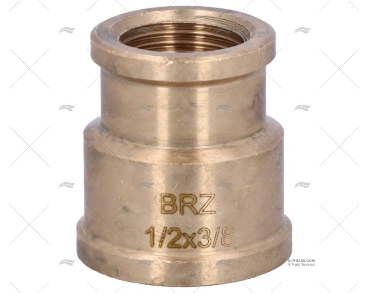 NÍPEL BRONZE H-H 1/2"-3/8" GUIDI