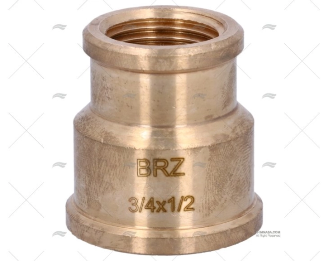 NIPPLO BRONZO H-H 3/4"-1/2" GUIDI