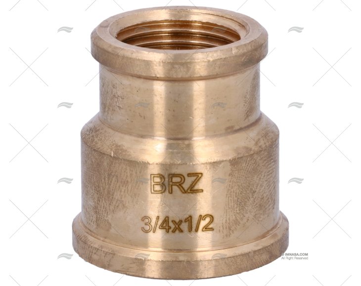 NÍPEL BRONZE H-H 3/4"-1/2" GUIDI