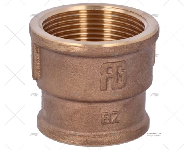 NIPPLO BRONZO H-H 1"1/2-1"1/4 GUIDI