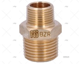 NÍPEL BRONZE M-M 1/2"-3/8" GUIDI