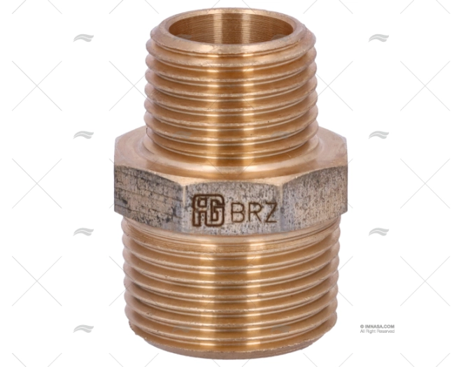 NÍPEL BRONZE M-M 3/4"-1/2" GUIDI