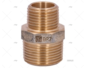 NÍPEL BRONZE M-M 3/4"-1/2" GUIDI