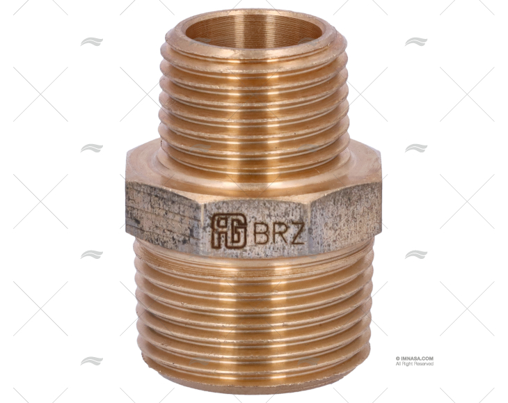 NIPPLO BRONZO M-M 3/4"-1/2" GUIDI