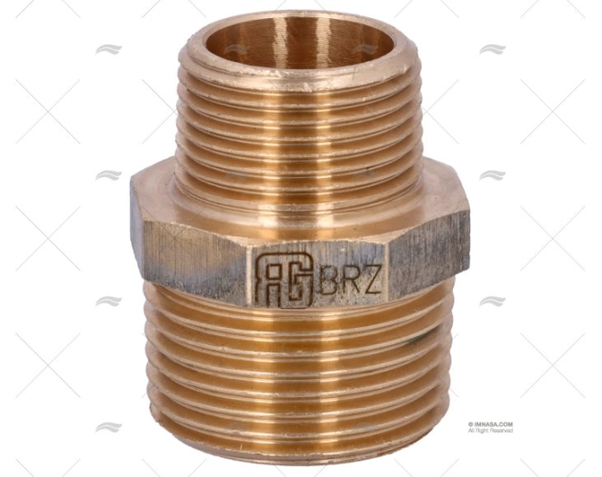 NÍPEL BRONZE M-M 1"-3/4" GUIDI