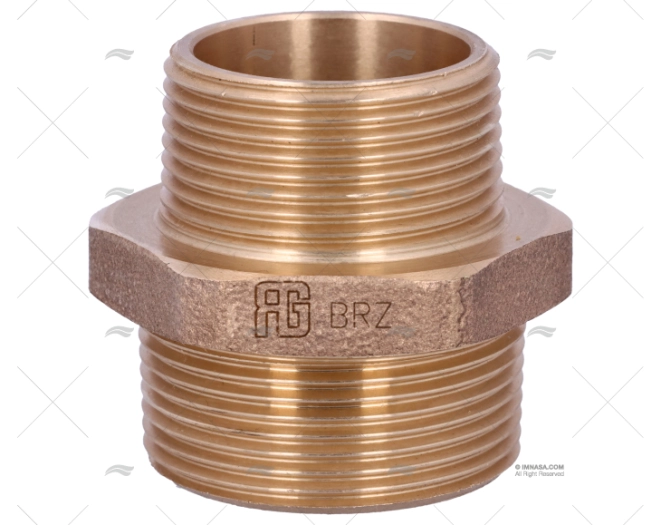 NÍPEL BRONZE M-M 1"1/2-1"1/4 GUIDI