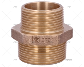 NIPPLO BRONZO M-M 1"1/2-1"1/4 GUIDI