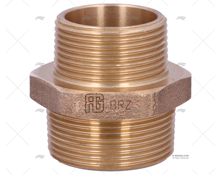 NIPPLO BRONZO M-M 1"1/2-1"1/4 GUIDI