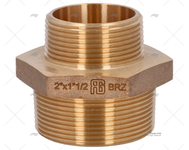 NÍPEL BRONZE M-M 2"-1"1/2 GUIDI